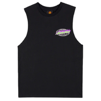 Santa Cruz Global Flame Dot Black Youth Muscle Shirt