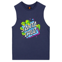 Santa Cruz Johnson Beast Dot Stack Navy Youth Muscle Shirt