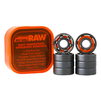 Bronson 6 Ball Raw 8Pk Skateboard Bearings