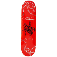 Welcome Cowgirl On Popsicle Red Silver Foil 8.25 Skateboard Deck