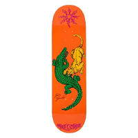 Welcome Swamp Fight On Popsicle Orange 8.5 Skateboard Deck