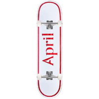 April Red OG Logo 8.25 Complete Skateboard