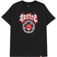 Spitfire Pentagram Drip Black Red White T-Shirt