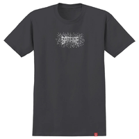 Spitfire Splat Charcoal White T-Shirt