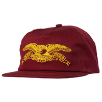 Anti Hero Basic Eagle Wine Gold Snapback Hat