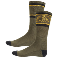 Anti Hero Clubhouse Olive Gold Black 1 Pair Mens Socks