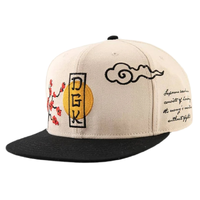 DGK Patience Cream Black Snapback Hat