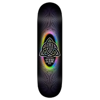 Real Zion Power Of Threes Easy Rider Black 8.5 Skateboard Deck