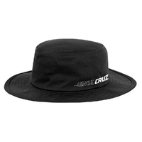 Santa Cruz SC Solid Half Strip Black Youth Brim Hat