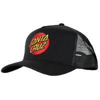 Santa Cruz Classic Dot Black Youth Trucker Hat