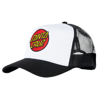 Santa Cruz Classic Dot White Youth Trucker Hat