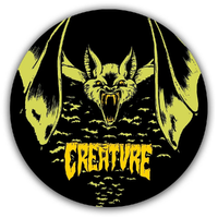 Creature Bat Relic Black Sticker