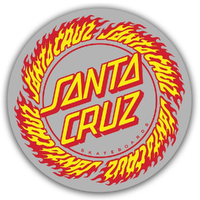 Santa Cruz Flamed Ringed Dot Sticker