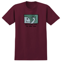 Krooked Call Me Burgundy T-Shirt