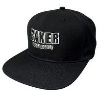 Baker Classic Logo Black Snapback Hat