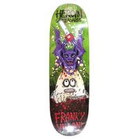 Heroin Frank Villani Guest Egg Green 9.5 Skateboard Deck