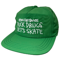 Heroin Fuck Drugs Green Snapback Hat