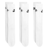 Nike Sportswear Everyday Essential White Black Large 3 Pair Crew Socks