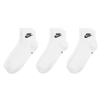 Nike Everyday Essential White Black Extra Large 3 Pair Ankle Socks