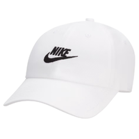 Nike Club Unstructured Futura Wash White Black Hat