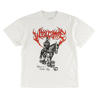 Welcome Skateboards Relic Boxy Garment Dyed White T-Shirt