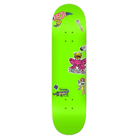 Krooked Cromer Neon Sticker Green 8.25 Skateboard Deck