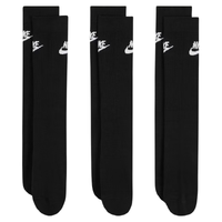 Nike Sportswear Everyday Essential Black White Extra Large 3 Pair Crew Socks