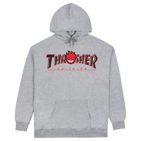 Thrasher X Spitfire Big Head Ash Hoodie