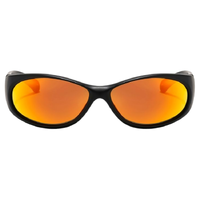 Ritual Vision Demon Speed Matte Black Reflective Orange Polarised Sunglasses