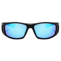 Ritual Vision Dragster Matte Black Blue Reflective Polarised Sunglasses