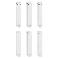 Nike Everyday Plus Cushioned Training White Black Large 6 Pair Crew Socks