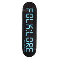 Folklore Warm Press Clock Blue 8.5 Skateboard Deck