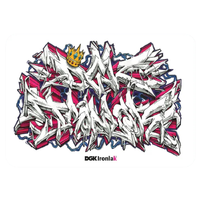Dgk X Ironlak Volts Skateboard Sticker