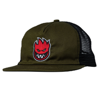 Spitfire Bighead Fill Olive Black Trucker Hat
