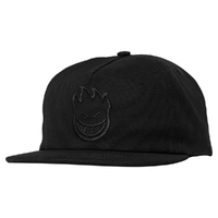 Spitfire Bighead Black Charcoal Snapback Hat
