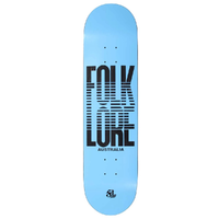 Folklore Warm Press Fade Blue 8.25 Skateboard Deck