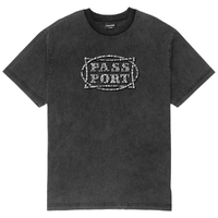 Passport Stone Circle Washed Black T-Shirt