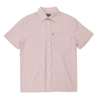 Passport Workers Check Light Pink Button Up Shirt