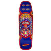 Santa Cruz Delfino Pinball Shaped Blue 9.14 Skateboard Deck