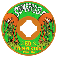 Slime Balls Ed Templeton Vomit Mini Orange Hardline 95A 54mm Skateboard Wheels