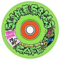 Slime Balls SB Cafe Light Ups OG Slime Green 78A 60mm Skateboard Wheels