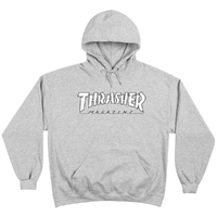 Thrasher Outlined Grey White Hoodie