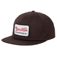 Brixton Grade Pinecone Brown Snapback Hat