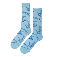 Thrasher Gonz Logo Light Blue Crew Socks