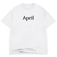 April OG Logo White T-Shirt