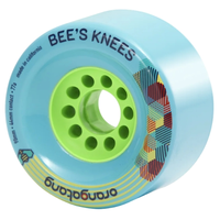 Orangatang Bee's Knees Blue 77A 90mm Longboard Skateboard Wheels
