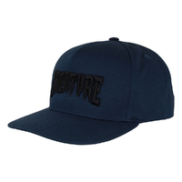 Creature Mono Logo Navy Snapback Hat