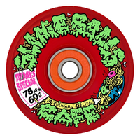 Slime Balls SB Cafe Light Ups OG Slime Red 78A 60mm Skateboard Wheels
