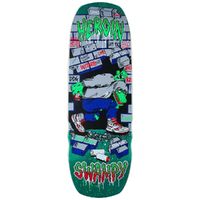 Heroin Swampy Stomp Teal 10.5 Skateboard Deck