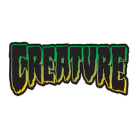 Creature Logo Outline Large Green Yellow Sticker